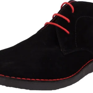 Ikon Original Black Nomad 70s Mod Style Real Suede Desert Boots