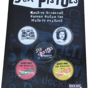 Sex Pistols NMTB Button Badge 5 Pack Set