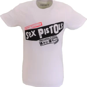 Mens White Official Sex Pistols Filthy Lucre Tour Japan T Shirt
