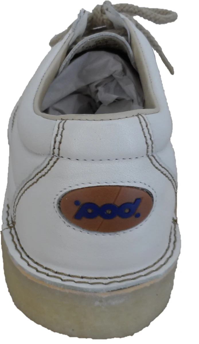 Pod Original White Jagger Retro Mod Leather Shoes - Imagen 5