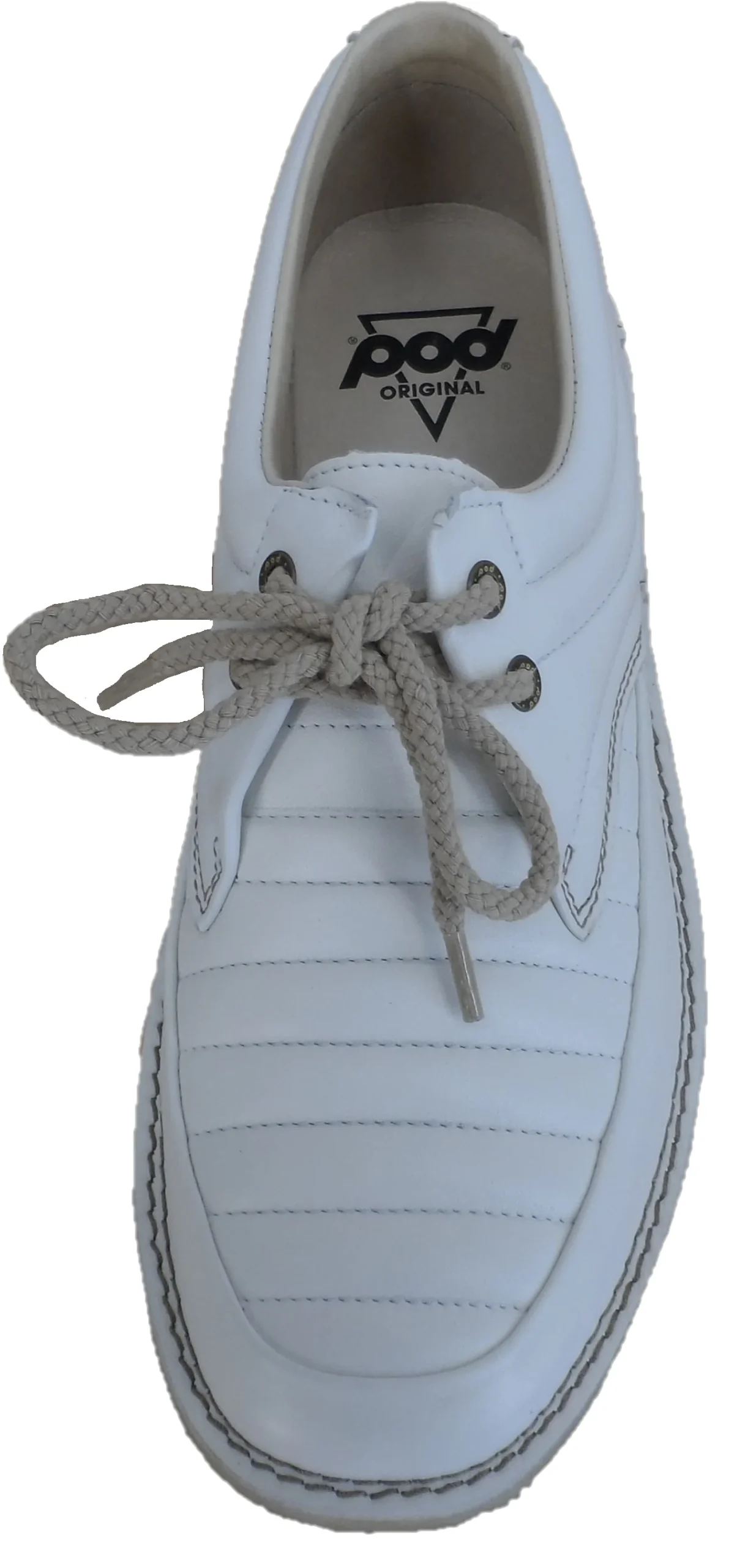 Pod Original White Jagger Retro Mod Leather Shoes - Imagen 4