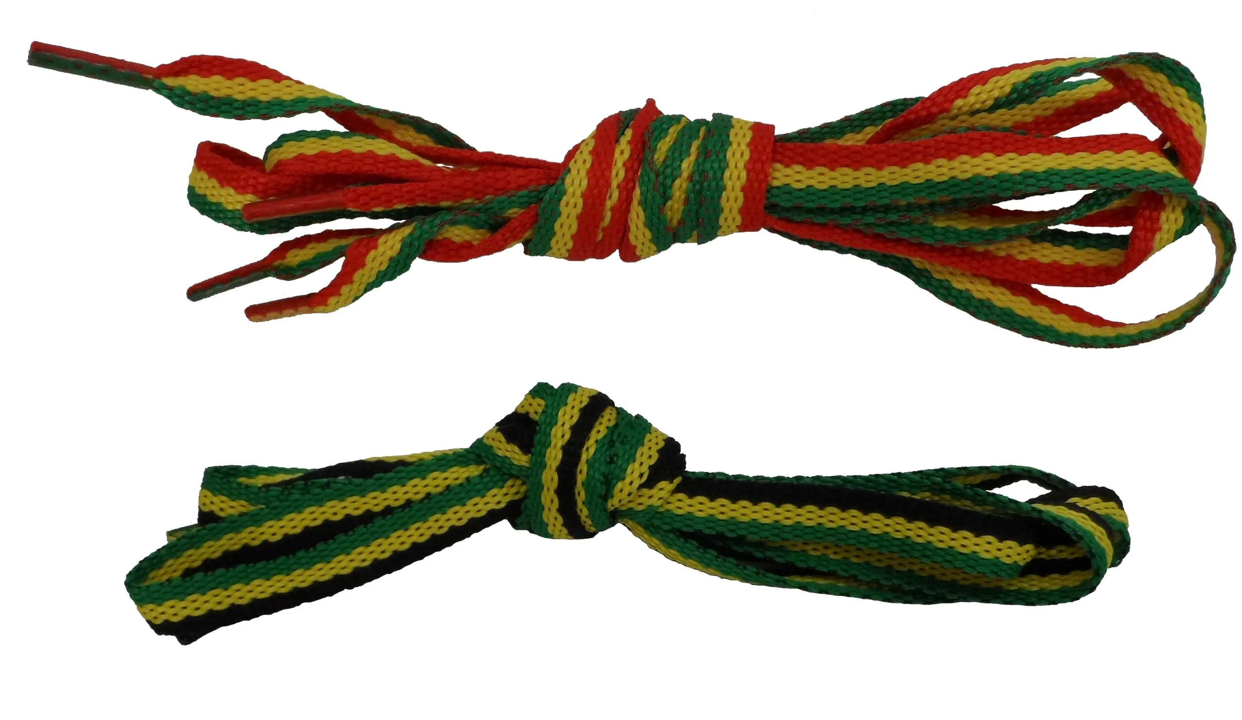 2 Pair Pack of Rasta and Jamaican 100 CM Shoe Boot Laces - Imagen 3