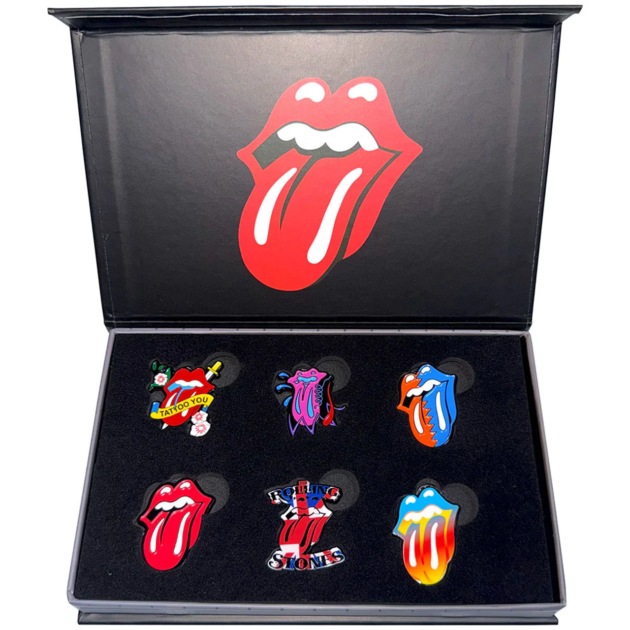Official licensed Rolling Stones Metal Pin 6 Badge Set - Imagen 5
