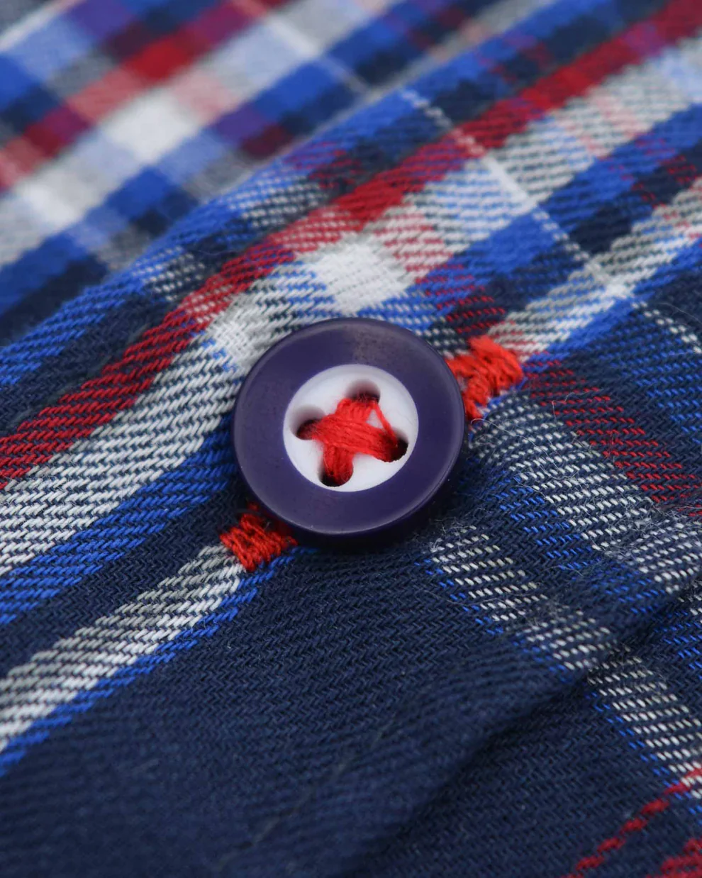 Lambretta Mens Navy/Blue/Red Button Down Shirts - Imagen 6