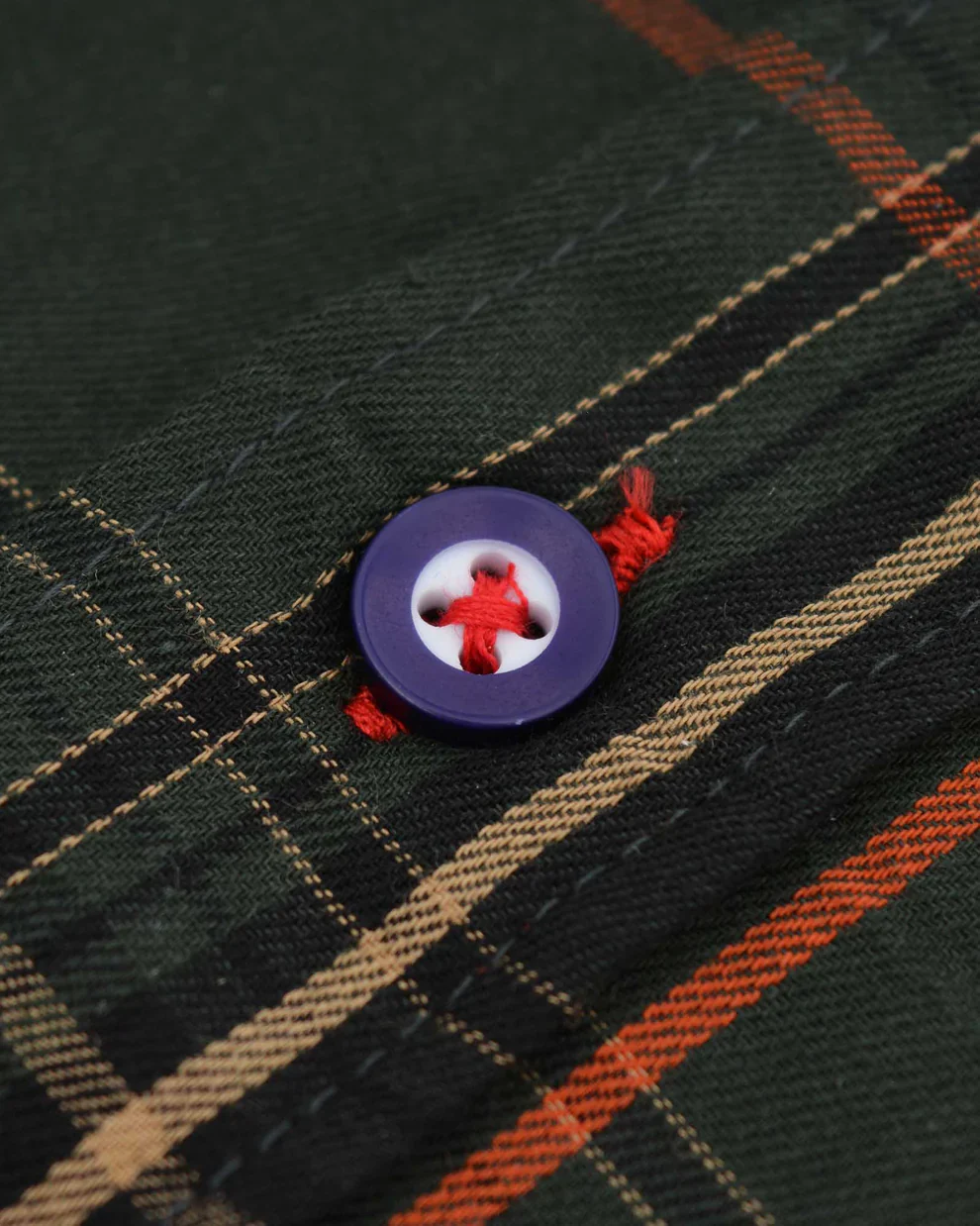 Lambretta Mens Khaki/Orange Button Down Shirts - Imagen 5