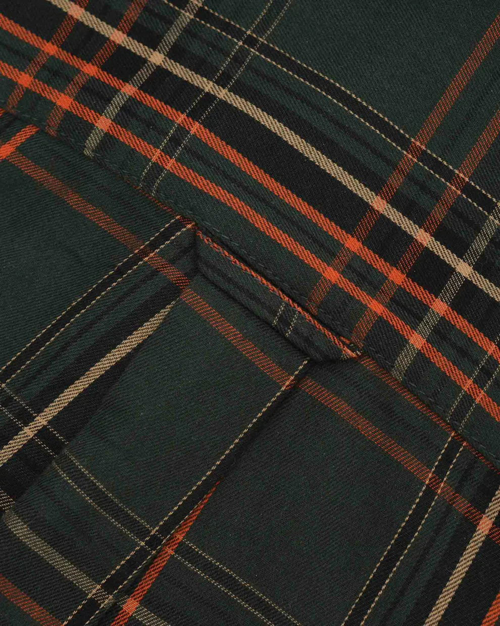 Lambretta Mens Khaki/Orange Button Down Shirts - Imagen 8