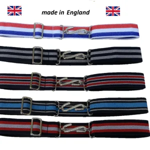 Retro Unisex 70s 1 Inch Wide Striped Elastic Snake Belts