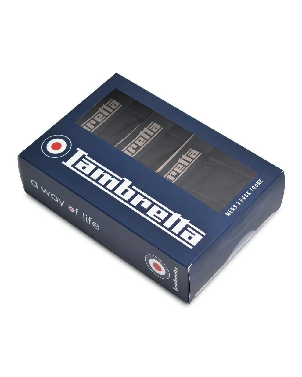 Lambretta Mens Black 3 Pair Pack of Boxer Shorts - Imagen 3