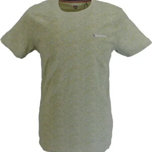 Lambretta Mens Pelican Green Paisley T-Shirt