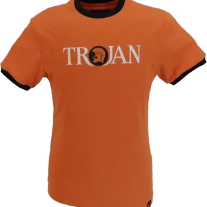 Trojan Orange Classic Helmet Logo 100% Cotton T-Shirt