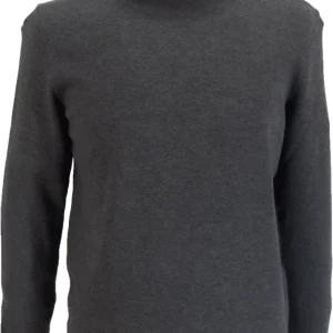 Relco Mens Anthracite Grey Fine Gauge Roll Neck Jumper
