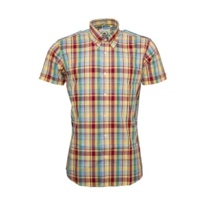 Relco Mens Multi Check Short Sleeved Limited Edition Button Down Shirts