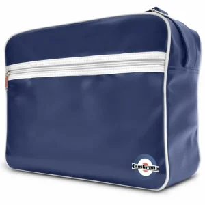 Lambretta Classic Retro Navy/White Messenger/Flight Bag