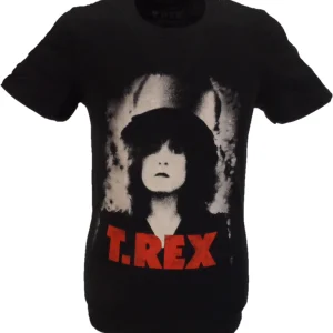 Mens Black Official T Rex Bolan The Slider Shirt