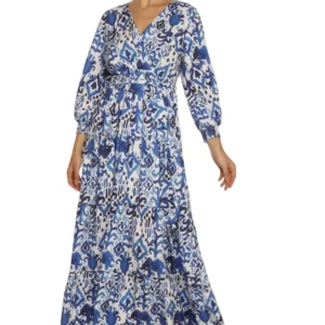 Vestido largo estampado relajado