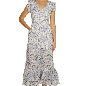 Vestido largo estampado para clima cálido