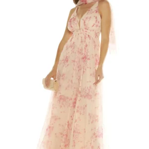 Vestido largo estampado para diario