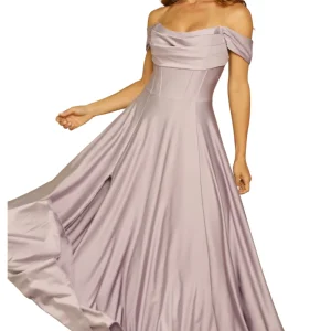 Vestido largo glam escote elegante