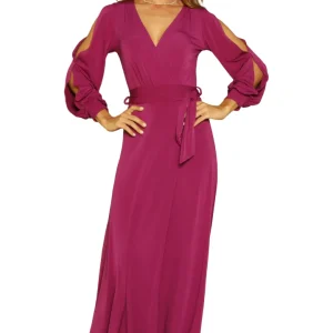 Vestido largo glam estética refinada