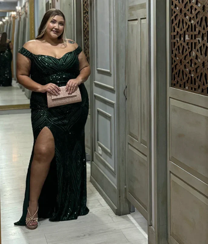 Vestido largo plus size para ocasiones especiales - Imagen 3