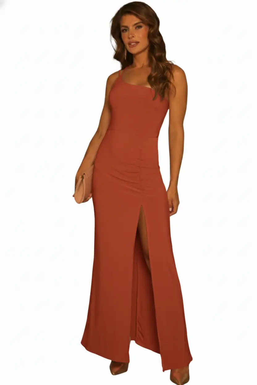 Vestido glam largo estilo versátil