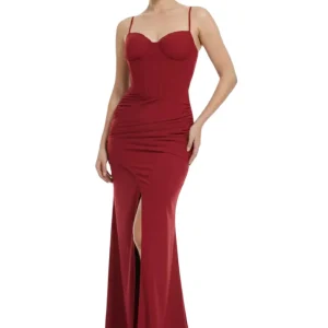 Vestido largo glam para evento de noche