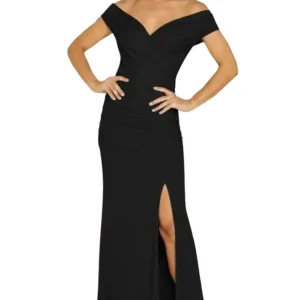 Vestido largo glam de fiesta