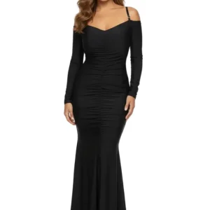 Vestido largo glam para evento nocturno