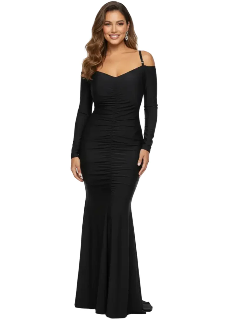 Vestido largo glam para evento nocturno