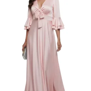 Vestido largo glam formal