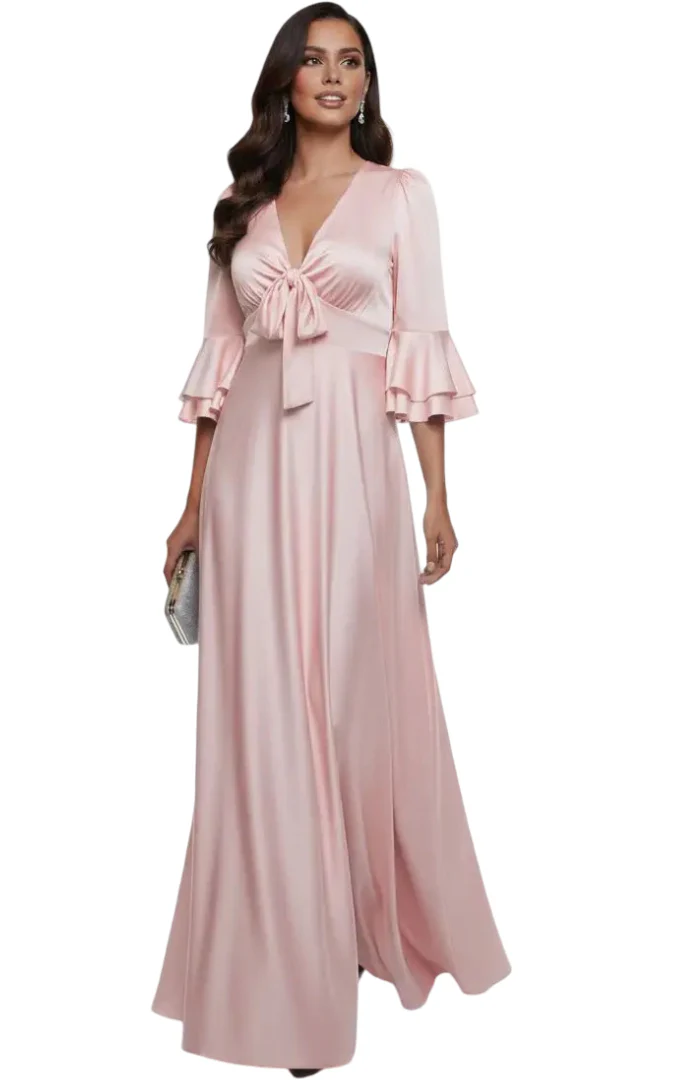 Vestido largo glam formal