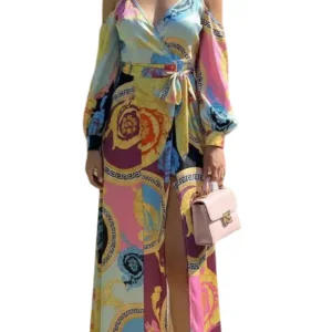 Vestido largo estampado tendencia