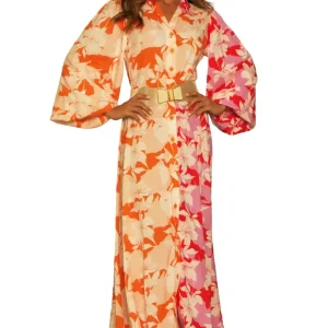 Vestido largo estampado ligero