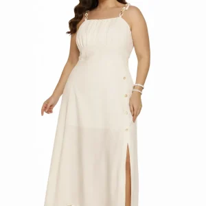 Vestido largo casual plus femenino