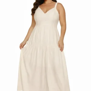 Vestido largo casual plus moda