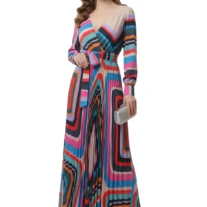 Vestido largo floreado casual