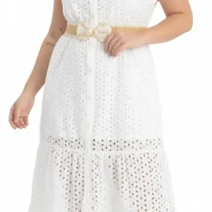 Vestido largo plus size casual