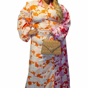 Vestido largo plus size casual noche