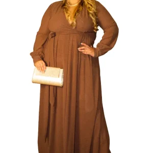 Vestido largo plus size tendencia