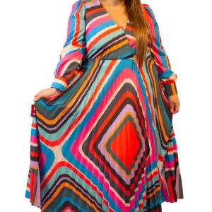 Vestido largo talla grande moderno