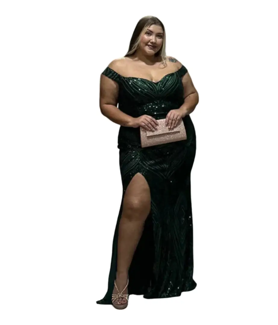 Vestido largo plus size para ocasiones especiales
