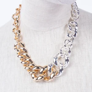 Mixed Feelings Chain Necklace, Dorado