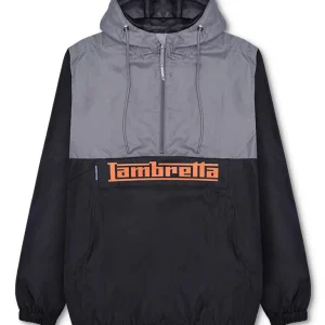 Lambretta Mens Black/Grey Overhead Scooter Jacket