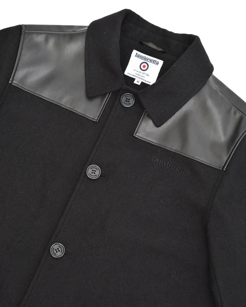 Lambretta Men's Black Donkey Jacket - Imagen 6