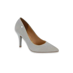 STILETTO CRAQUELE/GLITER GLAMUR PLATEADO