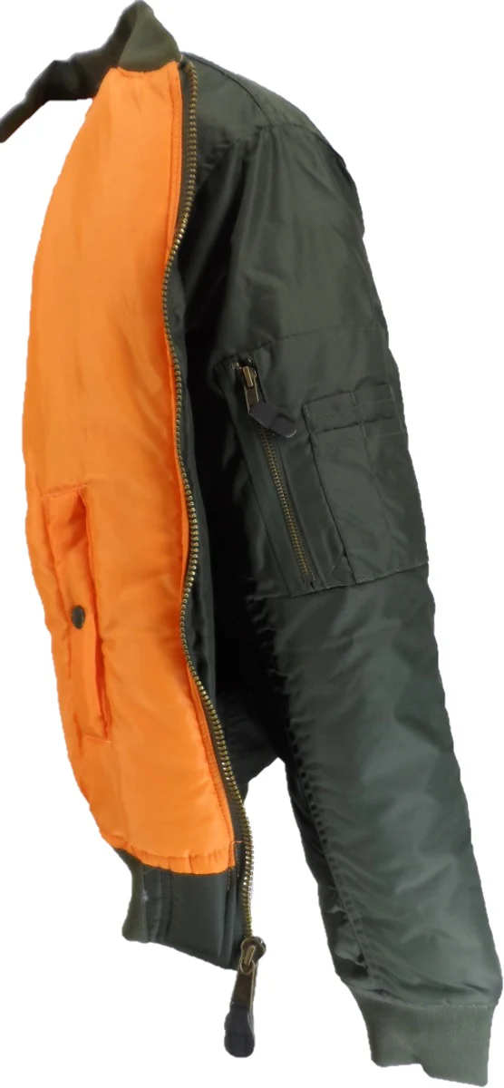 Relco MA-1 Olive Green Flight Pilot Bomber Jackets - Imagen 5