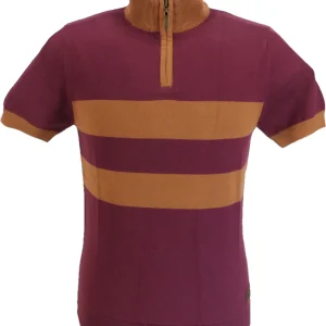Trojan Port Red Zip Up Cycling Top Jumper