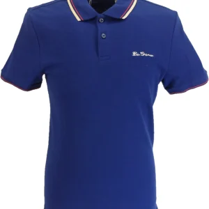Ben Sherman Men's Signature Twilight Denim 100% Cotton Polo Shirt