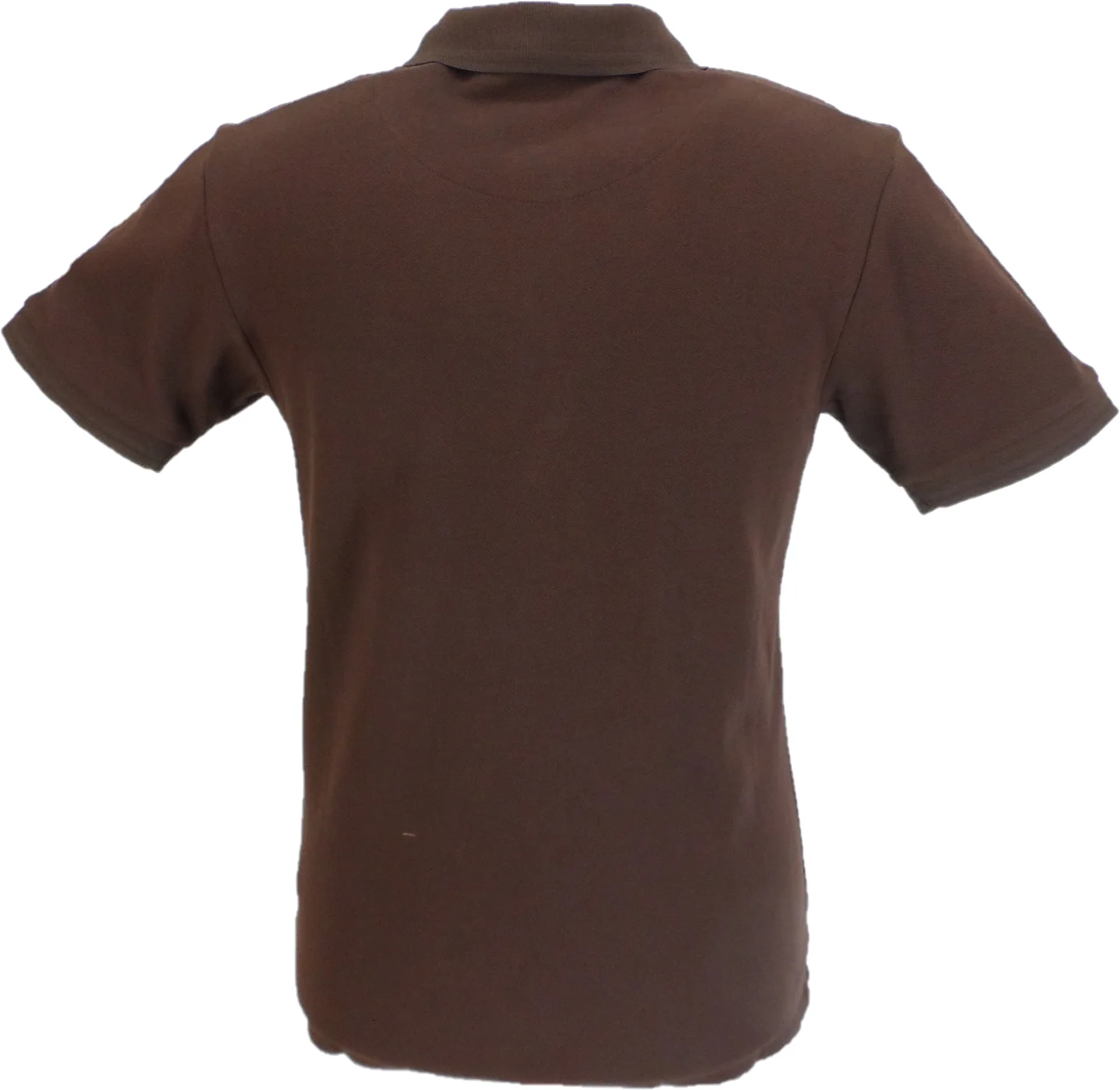Trojan Mens Chocolate Brown Racing Stripe Polo Shirt - Imagen 3