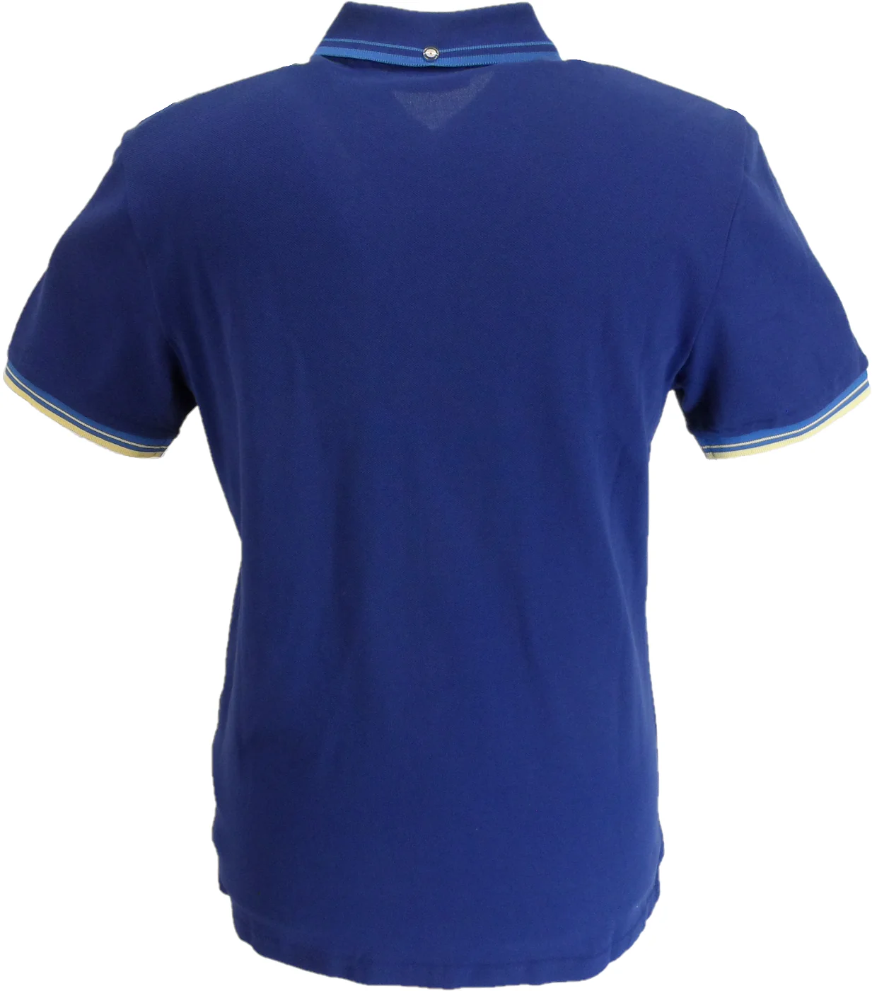 Ben Sherman Mens Persian Blue Signature 100% Cotton Polo Shirt - Imagen 3